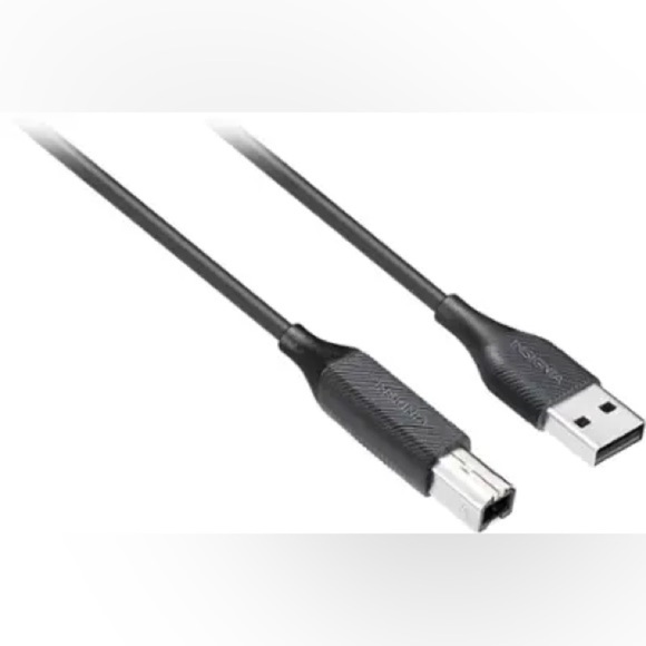 Black USB 2.0 A to B Cable - Picture 4 of 6